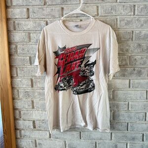 Gildan Cedar Lake Racing Graphic Men's T-Shirt - White